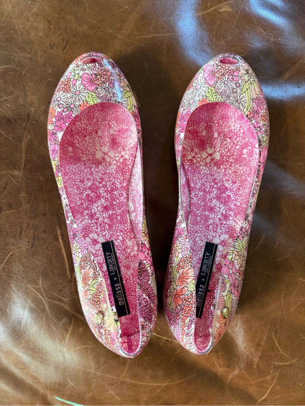 Melissa Jelly Ultragirl x Liberty of London floral flats 9 NWOT
